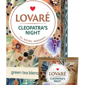 Lovare® Cleopatra Nights - zeleni čaj s koščki sadja in aromo maline